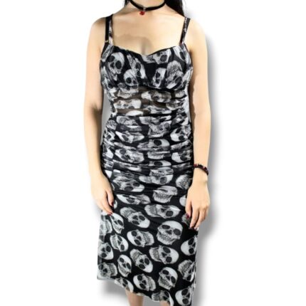 Vestido Lápiz Calaveras