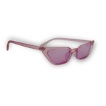 Lentes cat eye lila transparentes