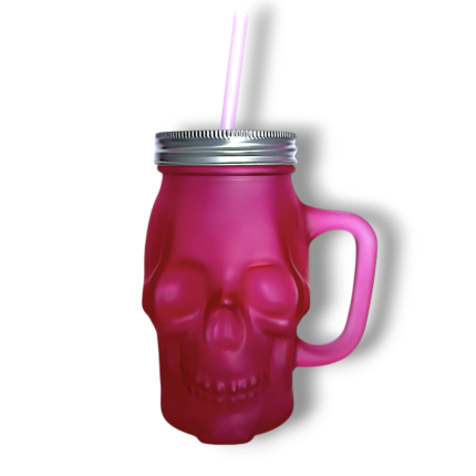 Taza Cráneo Fucsia