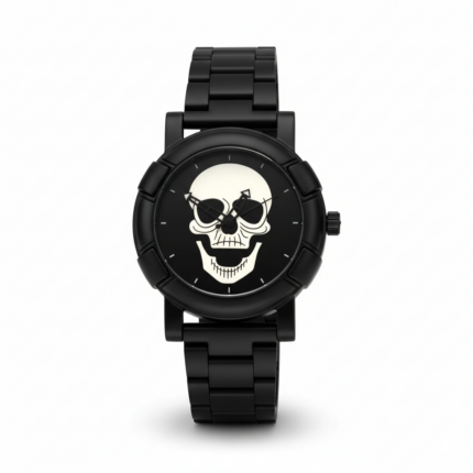 Reloj Calavera Plateada