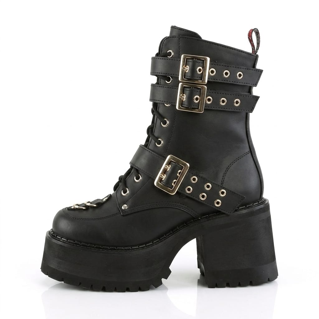 botas rockeras de piel