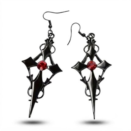 Aretes Cruz Goth