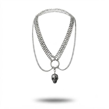 Collar Calavera Argolla
