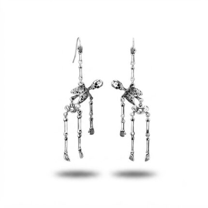 Aretes Esqueleto Colgante