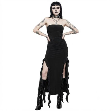 Vestido Strapless Negro