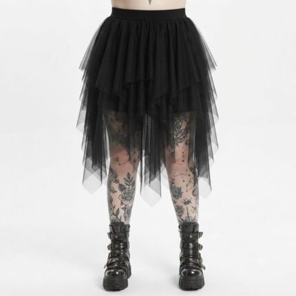 Falda Tul Negra Plus Size
