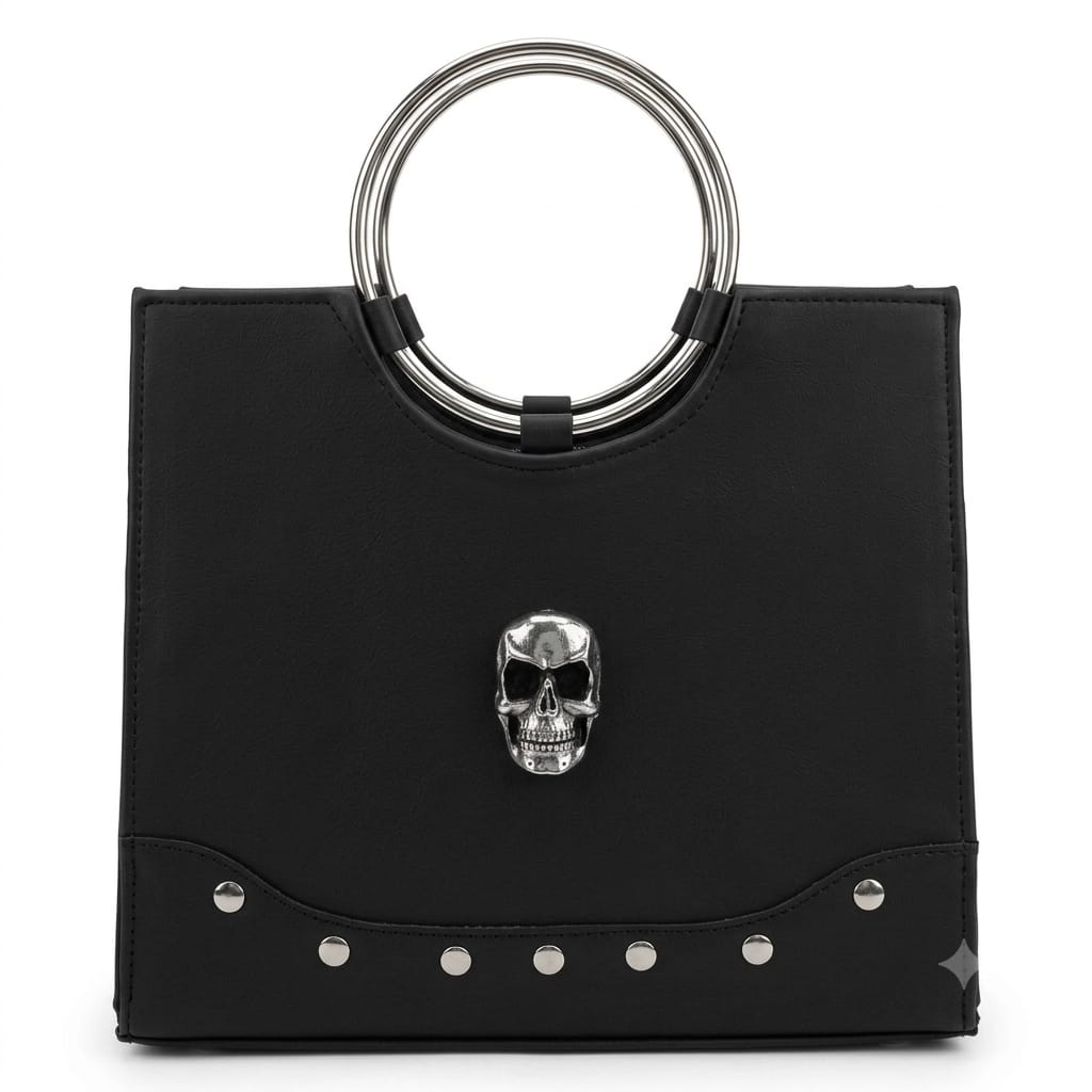 bolsa rockera calavera