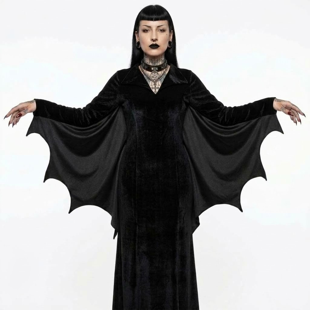 vestido goth murcielago