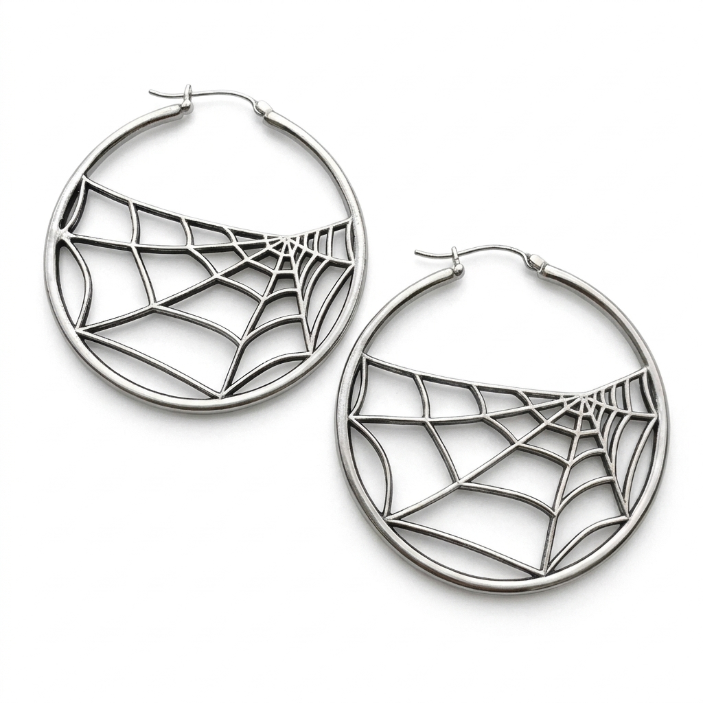 aretes telaraña chico