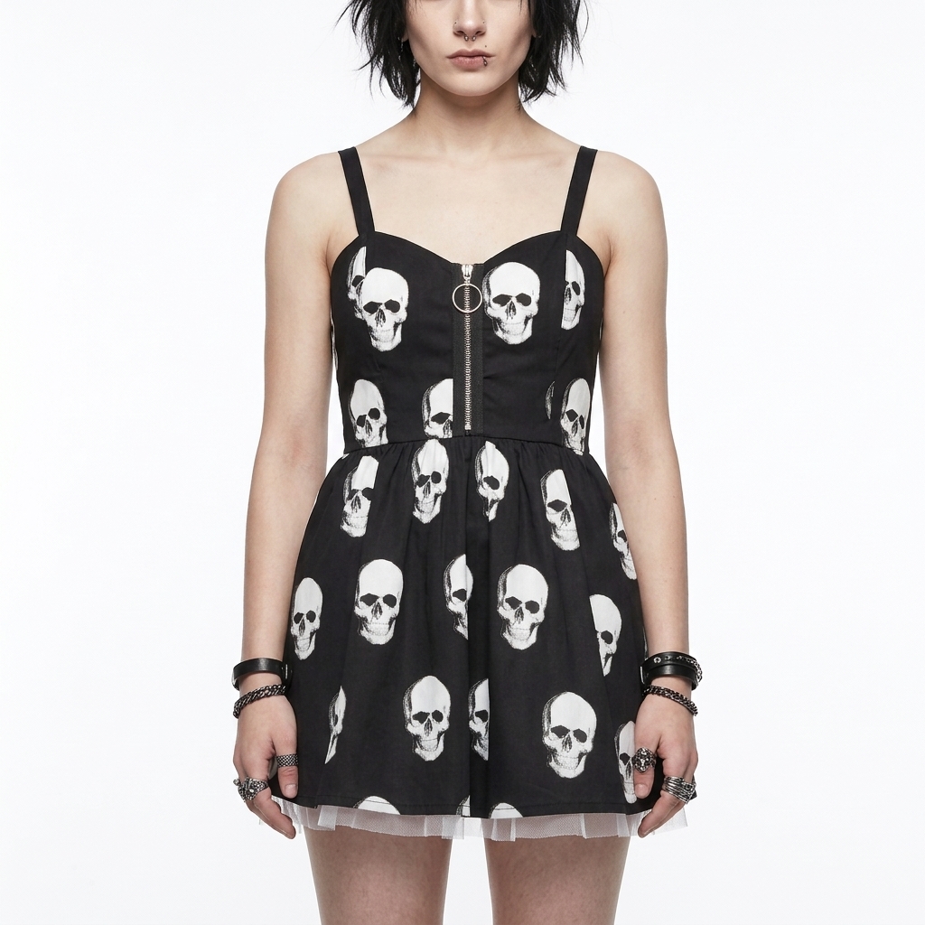 vestido calaveras