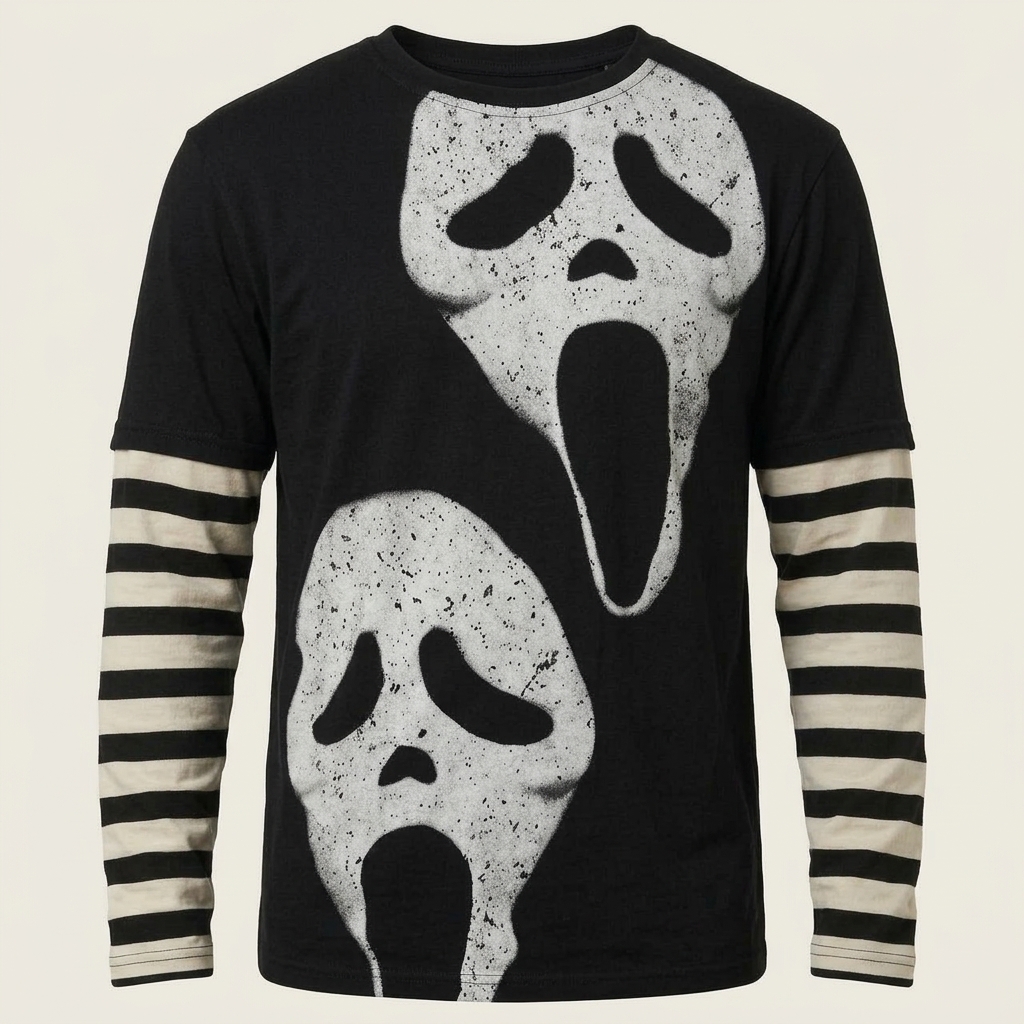 playera rayas scream