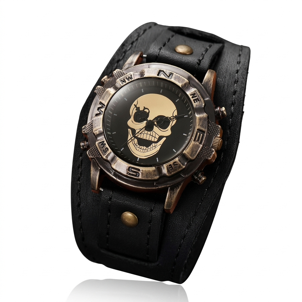reloj craneo rockero