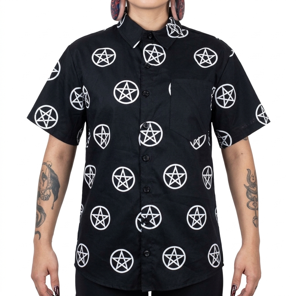 camisa pentagrama