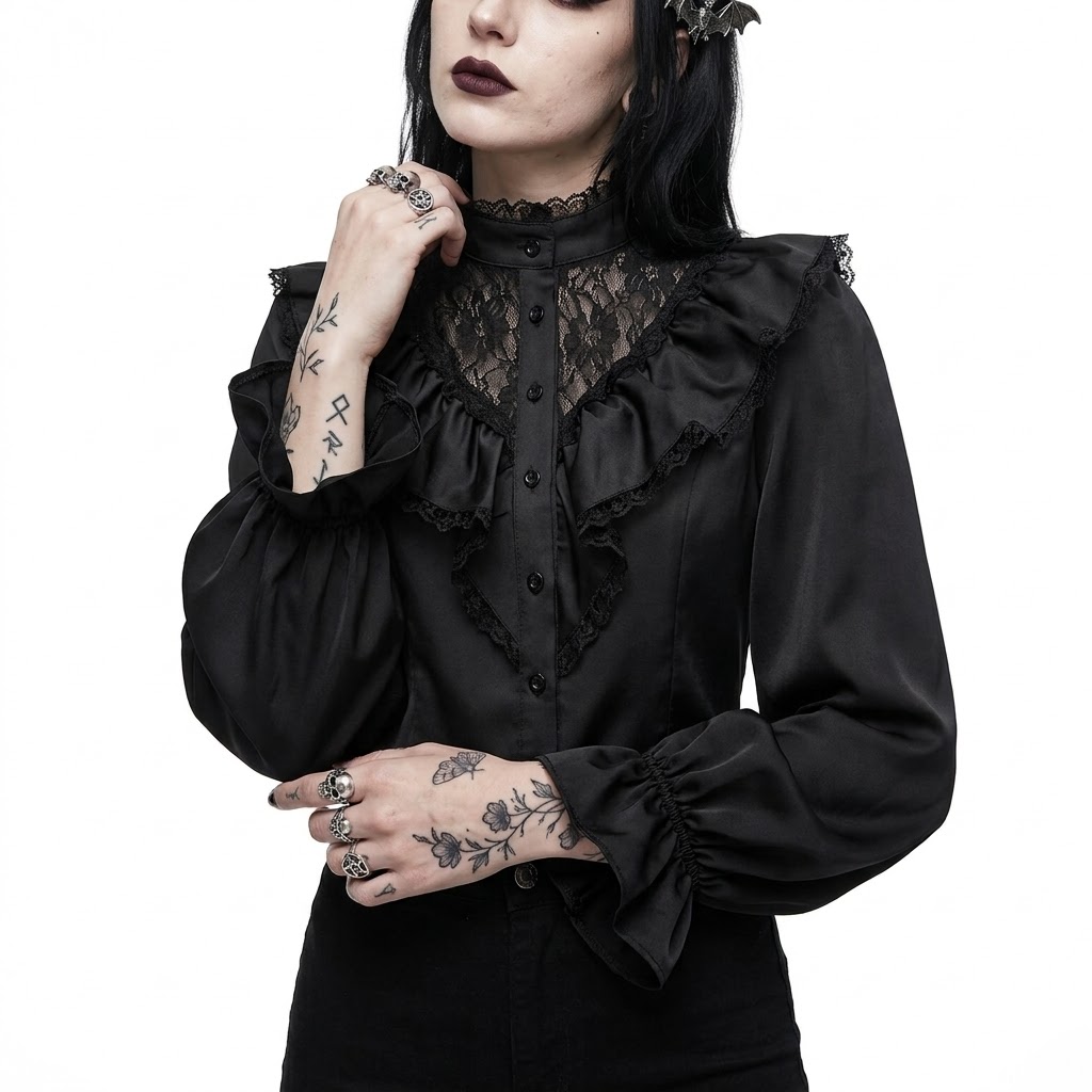 blusa corporative goth